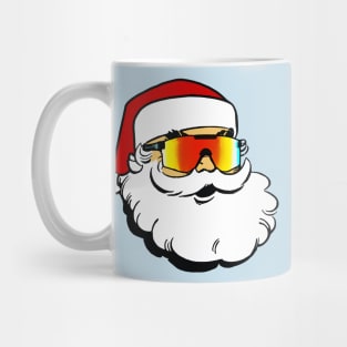 Santa Claus wearing cool skiing sunglasses Mug